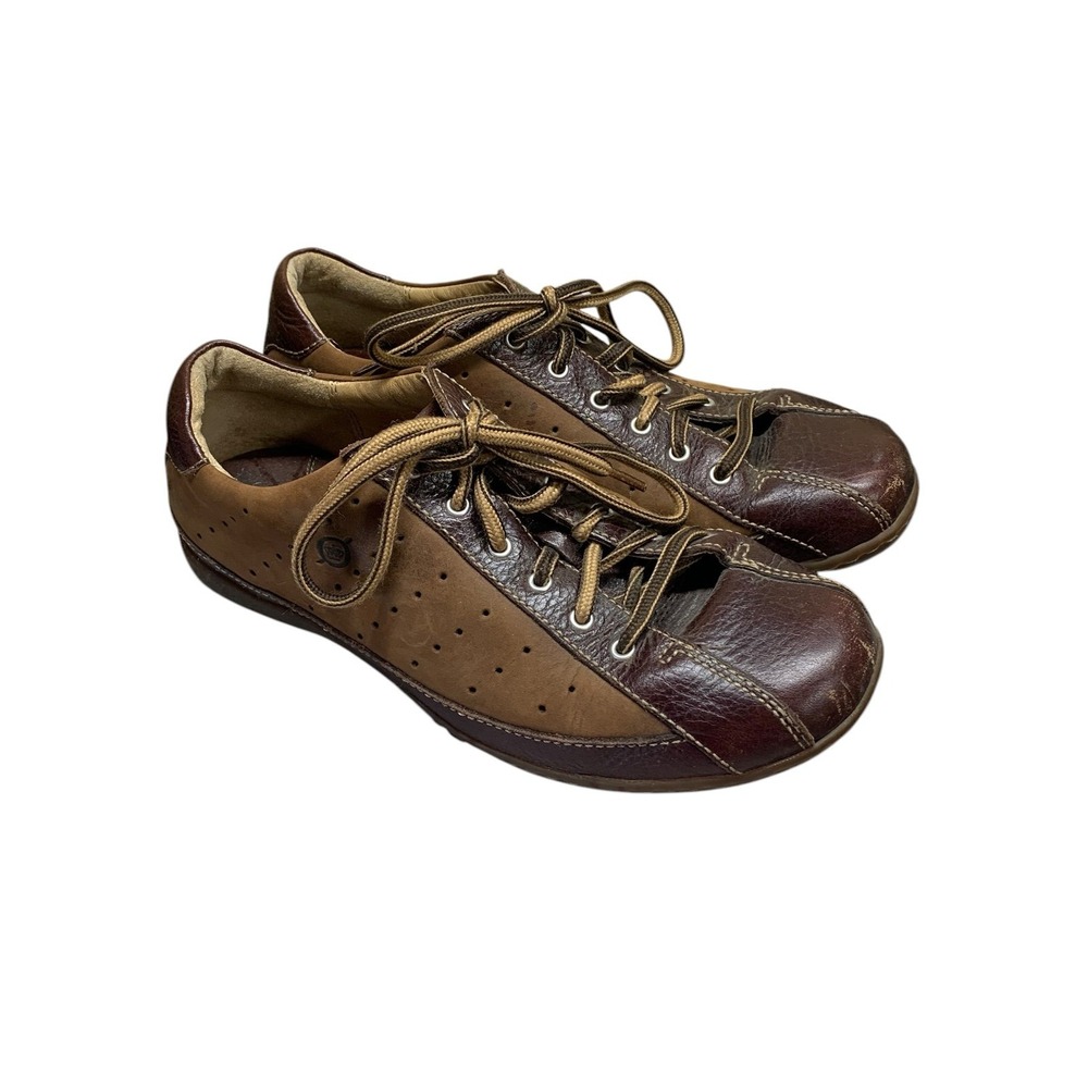 BØRN Women's Shoes Size 9 Brown Leather Sporty Driving‎ Bowler Oxfords